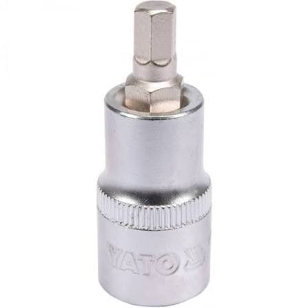 Головка торцевая квадрат 1/2 HEX M7, L=55 мм YATO YT-04383