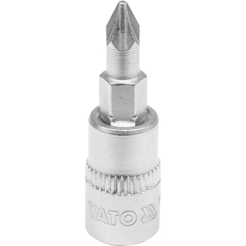 Головка торцевая квадрат 1/4 "Pozidriv" PZ1, L=37 мм YATO YT-04417