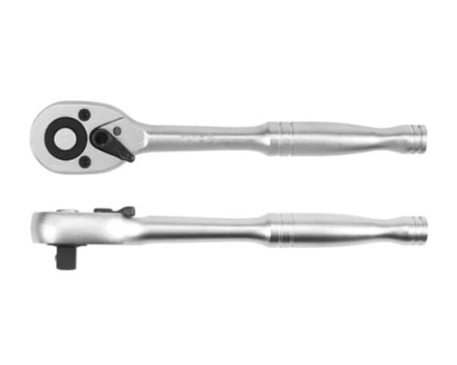 Трещотка прямая 1/2" 250мм CrV матовая YATO YT0312