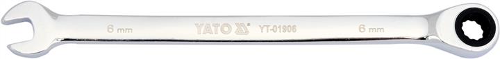 Ключ комбинированный YATO YT01906 6 мм, 160 мм, с трещоткой