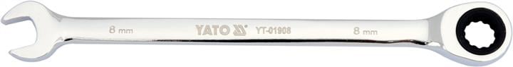 Ключ комбинированный YATO YT01908 8 мм, 141 мм, с трещоткой