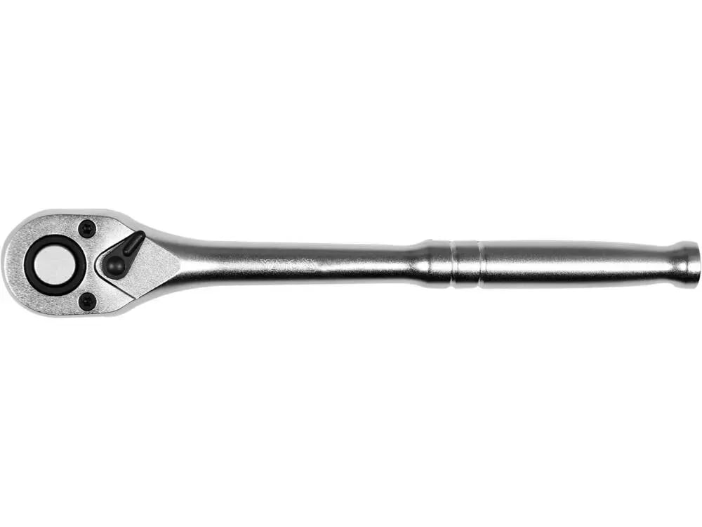 Трещотка прямая 1/4" 140мм CrV матовая YATO YT0310