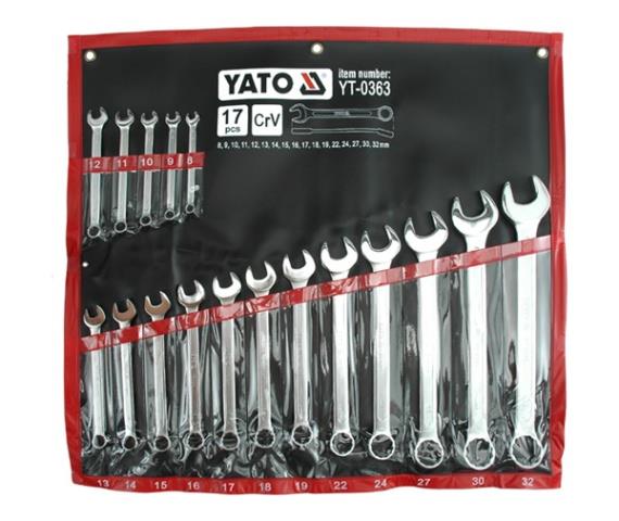 Набор ключей комбинированных YATO YT0363 8-32 мм, 17 од