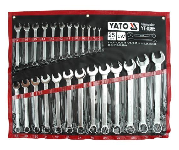 Набор ключей комбинированных YATO YT0365 6-32 мм, 25 ед