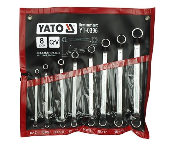 Набор ключей накидных YATO YT0396 6-22 мм, 8 ед
