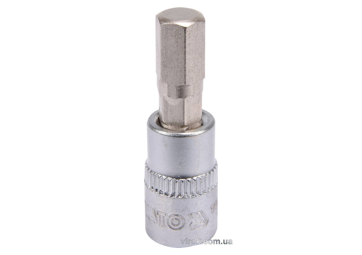 Головка торцевая квадрат 1/4 HEX M7, L=37 мм YATO YT-04374