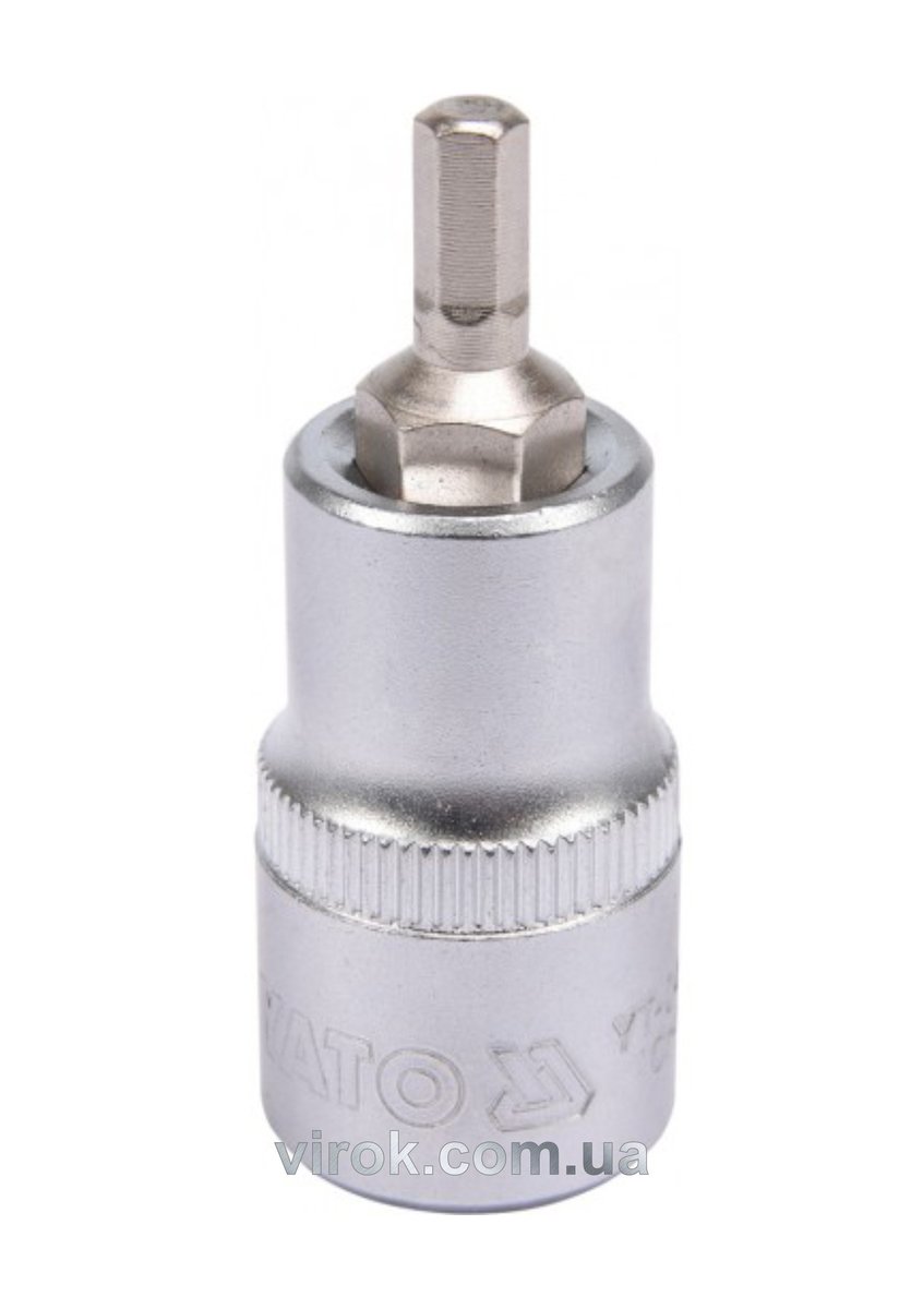 Головка торцевая квадрат 1/2 HEX M5, L=55 мм YATO YT-04381