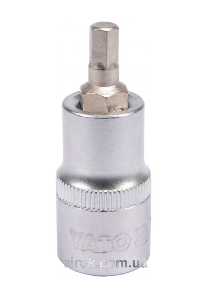 Головка торцевая квадрат 1/2 HEX M6, L=55 мм YATO YT-04382