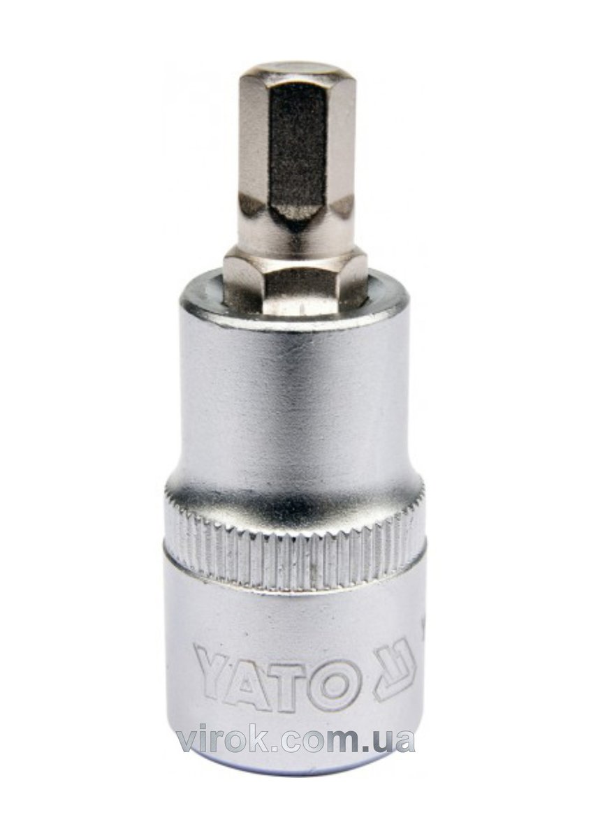 Головка торцевая квадрат 1/2 HEX M8, L=55 мм YATO YT-04384