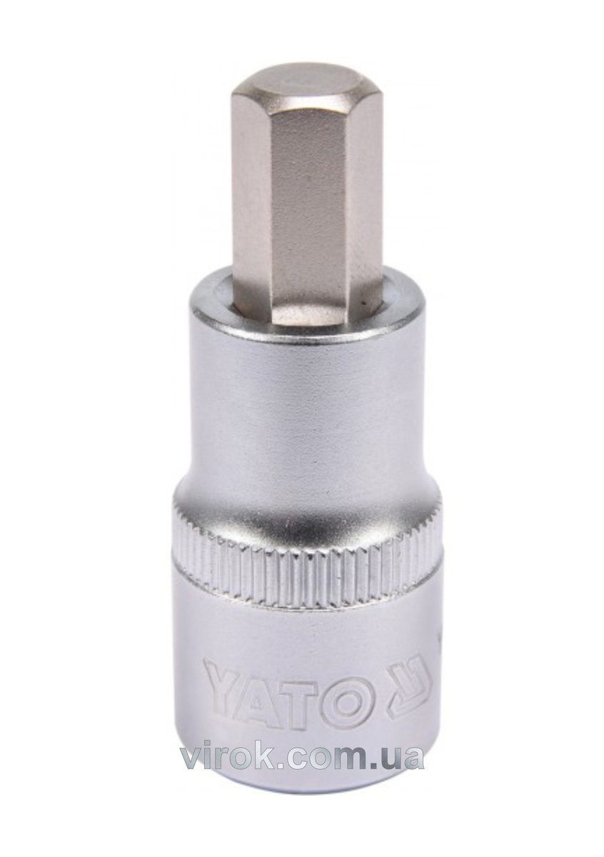 Головка торцевая квадрат 1/2 HEX M10, L=55 мм YATO YT-04385