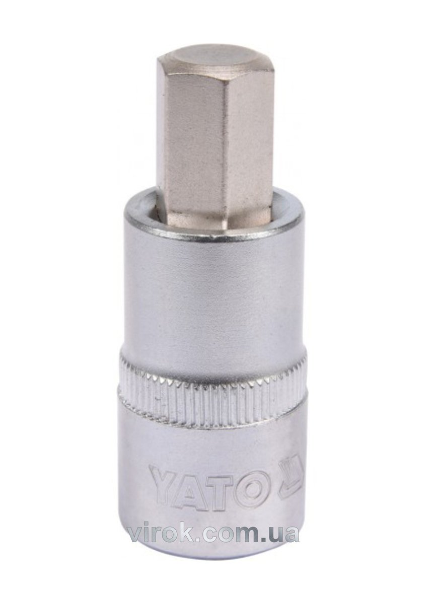 Головка торцевая квадрат 1/2 HEX M12, L=55 мм YATO YT-04386