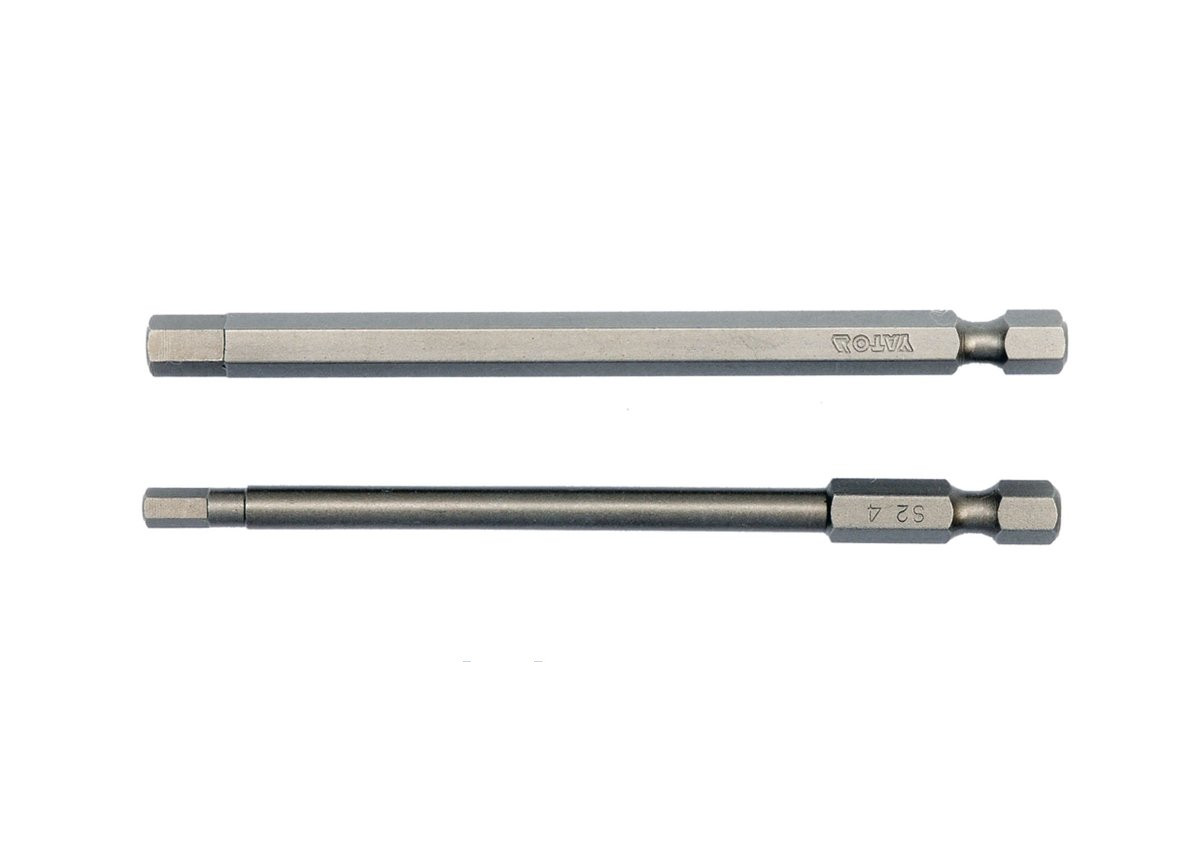 Набор отверточных насадок "HEX-TAMPER" 4 , 6 мм, квадрат 1/4", L= 100 мм. 2шт. YATO YT-0495