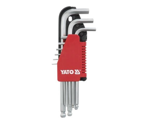 Набор ключей шестигранных YATO YT0507 9-12 мм, 7 ед, с шаровым наконечником