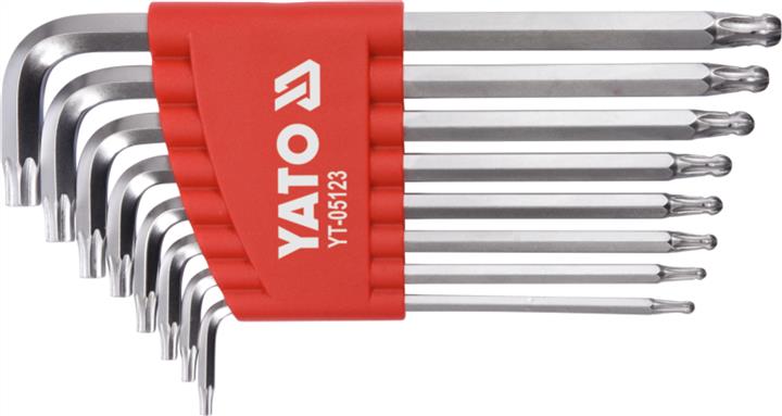 Набор ключей шестигранных YATO YT05123 T9-T40 мм, 8 ед