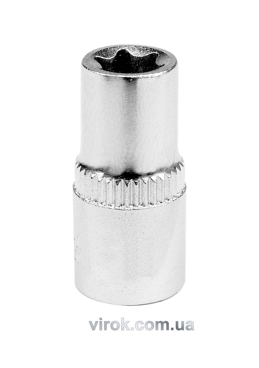 Головка торцевая TORX E7, квадрат 1/4", L=25 мм. CrV, YATO YT-05214
