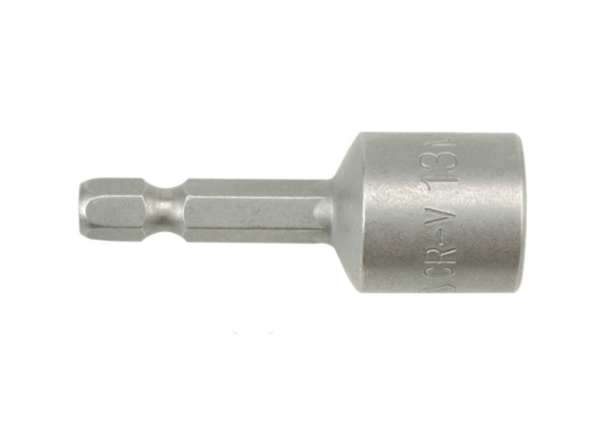 Насадка торцевая магнитная 6-гранная HEX М13 x 48 мм. HEX Ø= 1/4" YATO YT-1508