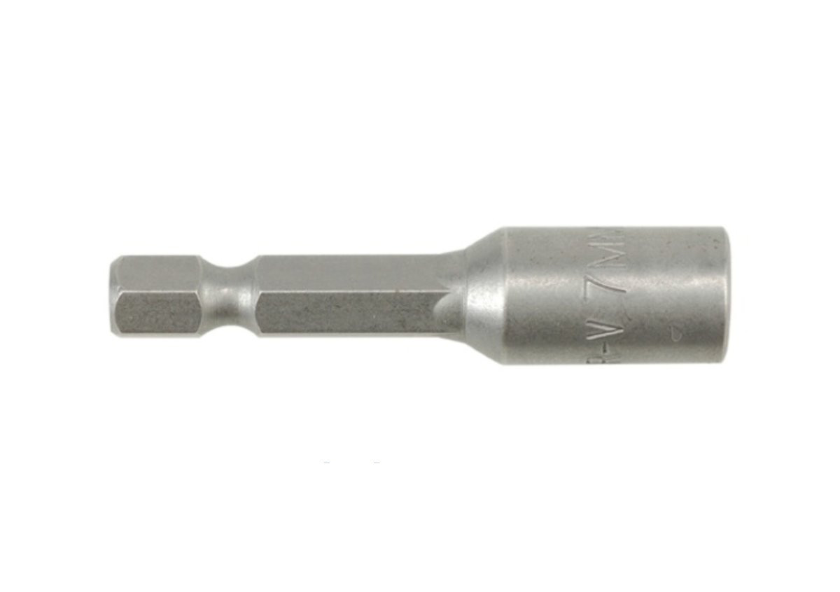 Насадка торцевая магнитная 6-гранная HEX M7 x 48 мм, HEX Ø= 1/4" [Блистер] YATO YT-1512