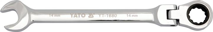 Ключ комбинированный YATO YT1685 19 мм, 245 мм, с трещоткой и шарниром