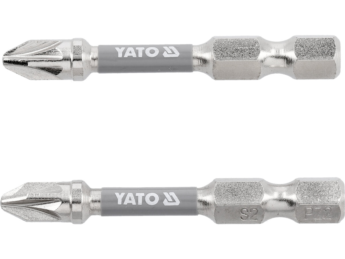 Насадка викруткова YATO PZ2 х 50мм. HEX 1/4", покрита нікелем, 2шт. YATO YT-78024