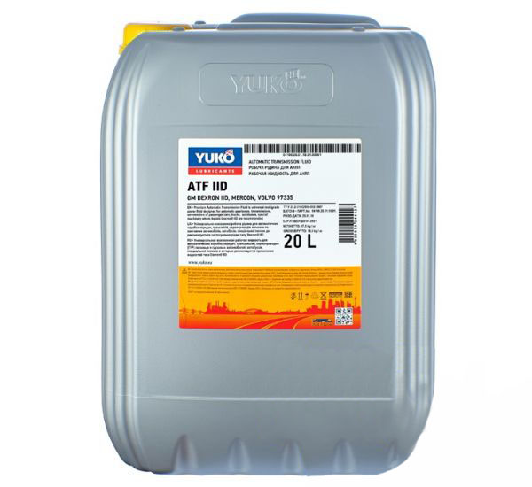Масло трансмиссионное YUKO ATF IID 20 л