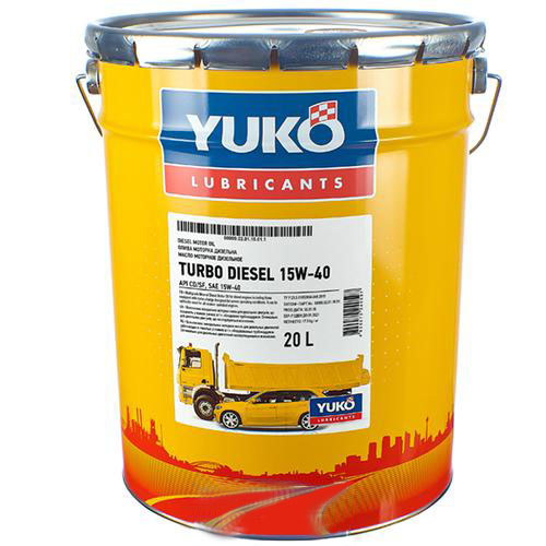 Моторна олива YUKO TURBO DIESEL 15W-40 20л