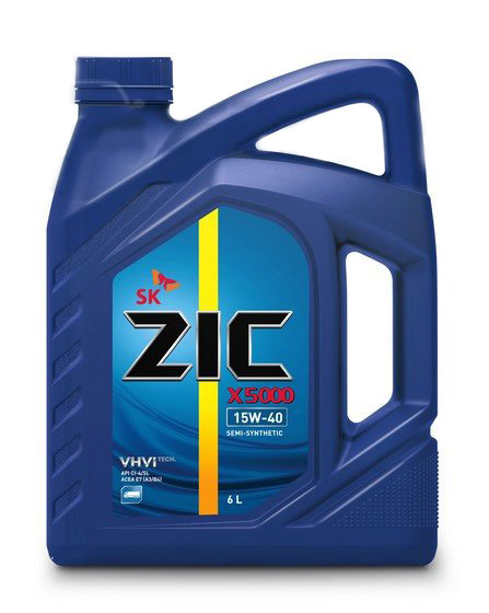 Моторное масло ZIC X5000 15W-40 6 л
