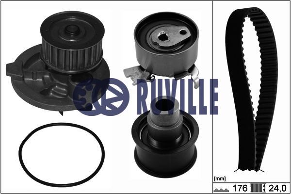 Помпа + комплект ГРМ RUVILLE 55305701