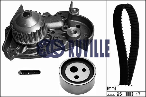 Помпа + комплект ГРМ RUVILLE 55500702