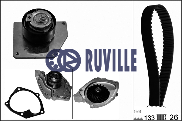 Помпа + комплект ГРМ RUVILLE 55629701