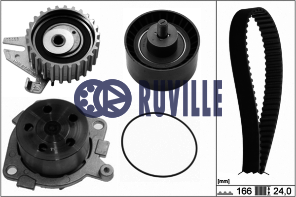 Помпа + комплект ГРМ RUVILLE 55850711