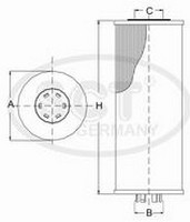 Фильтр масляный SCT SH 421 P