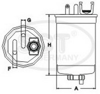Фильтр топливный SCT ST 325
