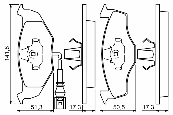 Тормозные колодки BOSCH 0 986 424 723