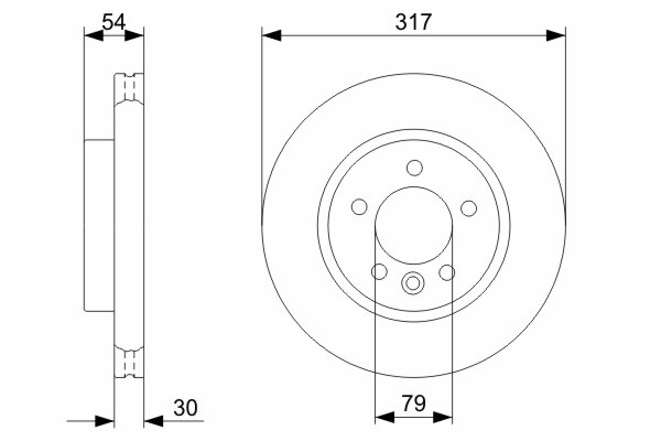 Тормозной диск BOSCH 0 986 479 287