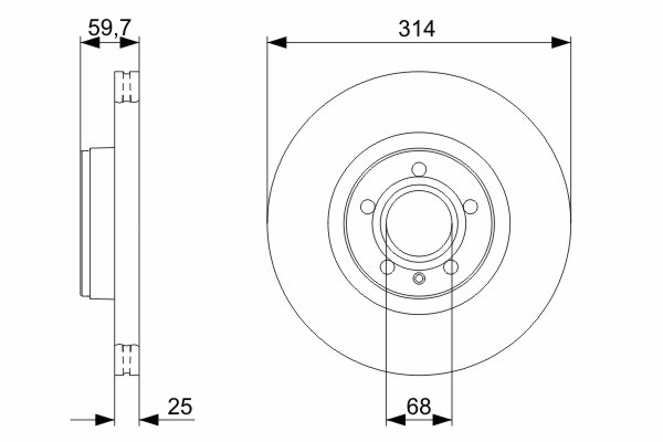 Тормозной диск BOSCH 0 986 479 301