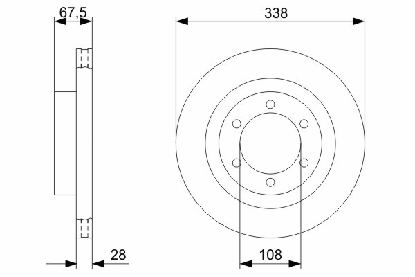 Тормозной диск BOSCH 0 986 479 304