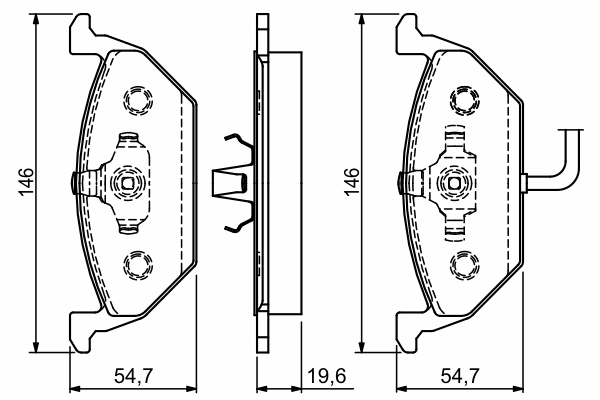 Тормозные колодки BOSCH 0 986 494 019