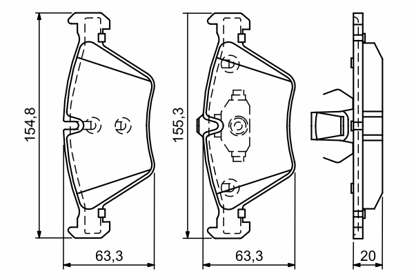 Тормозные колодки BOSCH 0 986 494 118