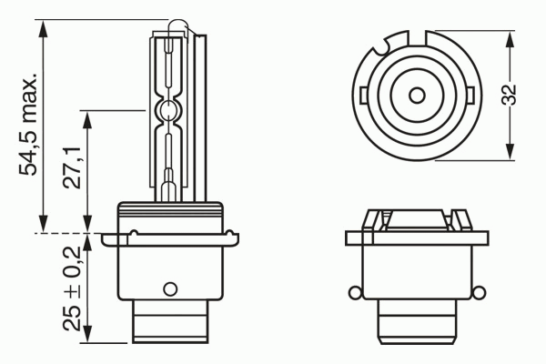Лампа фары BOSCH 1 987 302 903