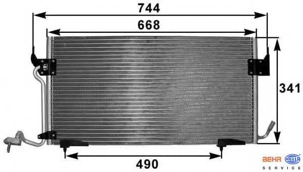 Радиатор кондиционера HELLA 8FC 351 301-281