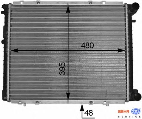 Радиатор охлаждения HELLA 8MK 376 706-511