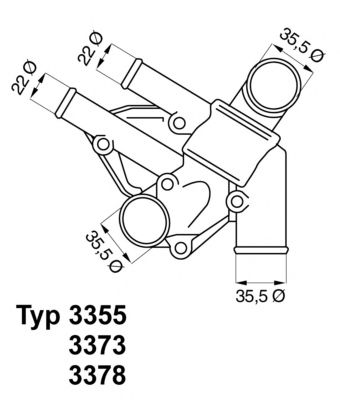 Термостат WAHLER 3373.80D