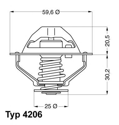 Термостат WAHLER 4206.90D