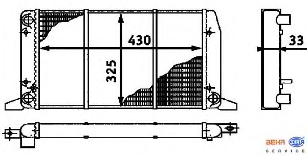Радиатор охлаждения HELLA 8MK 376 715-071
