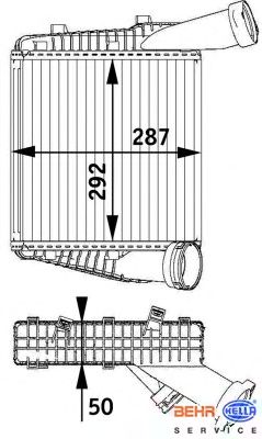 Интеркулер BEHR HELLA SERVICE 8ML 376 729-561