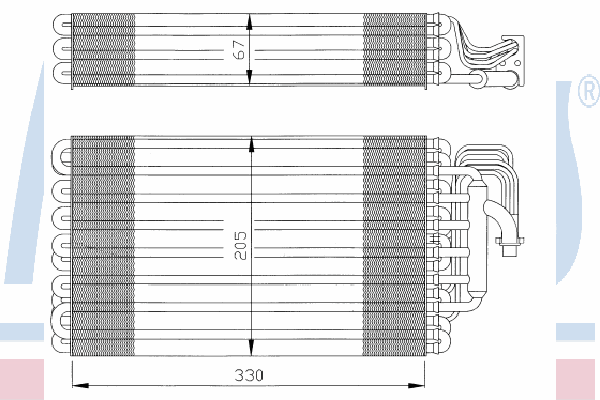 Испаритель кондиционера NISSENS 92002