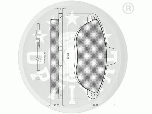Гальмівні колодки OPTIMAL 10089