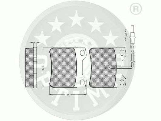 Тормозные колодки OPTIMAL 10096