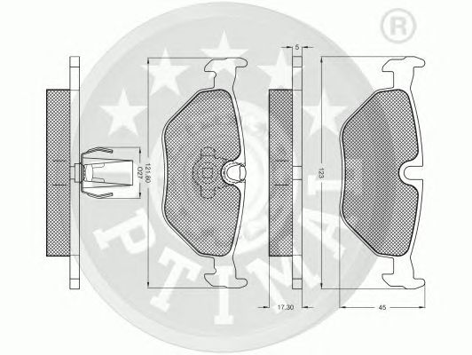 Тормозные колодки OPTIMAL 10142