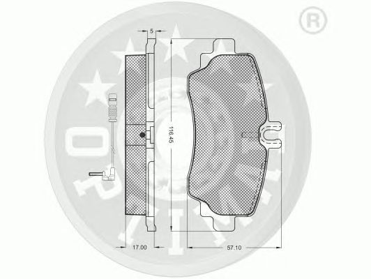 Тормозные колодки OPTIMAL 10205